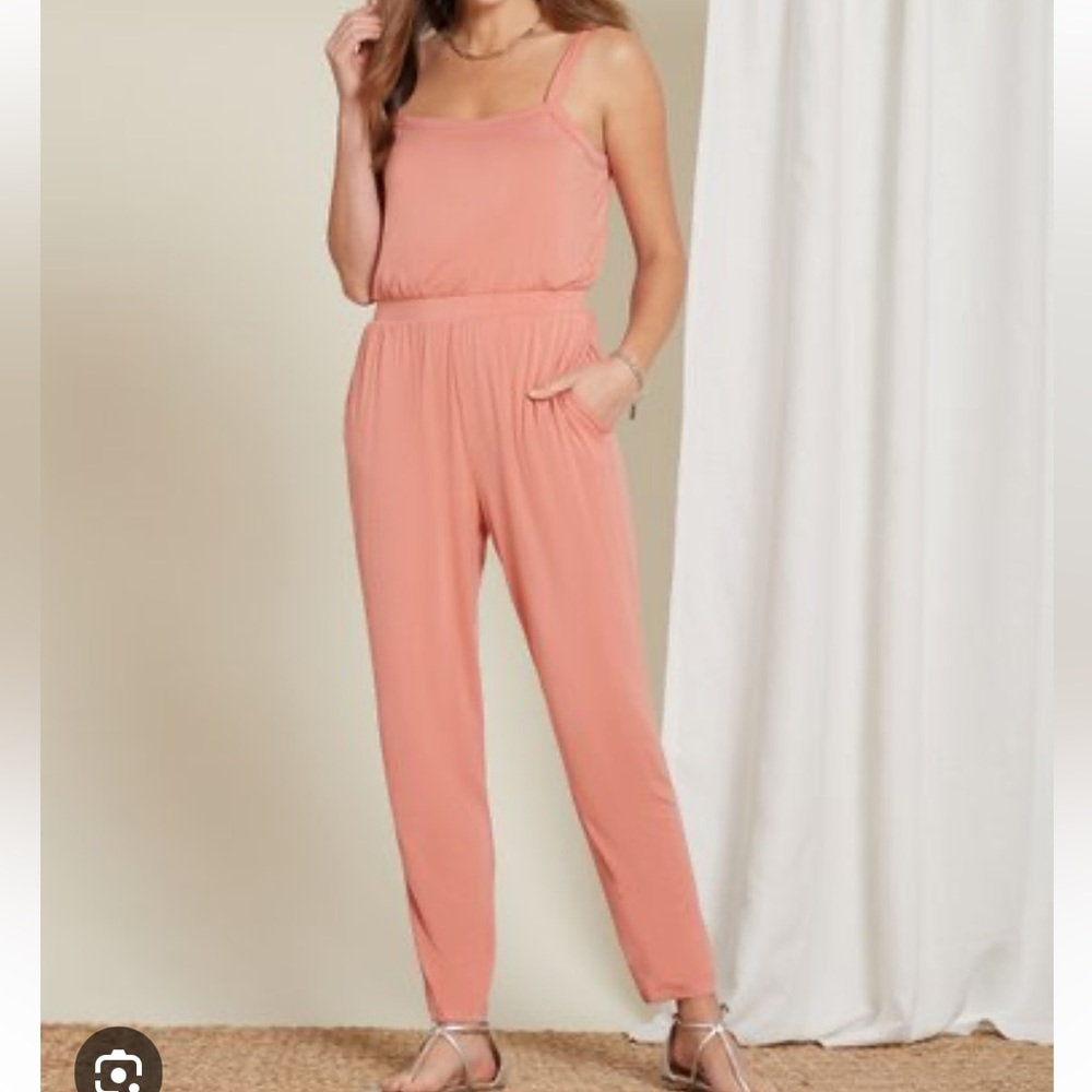 Peach canyon clay Mojave Jumpsuit‎ MED NWT